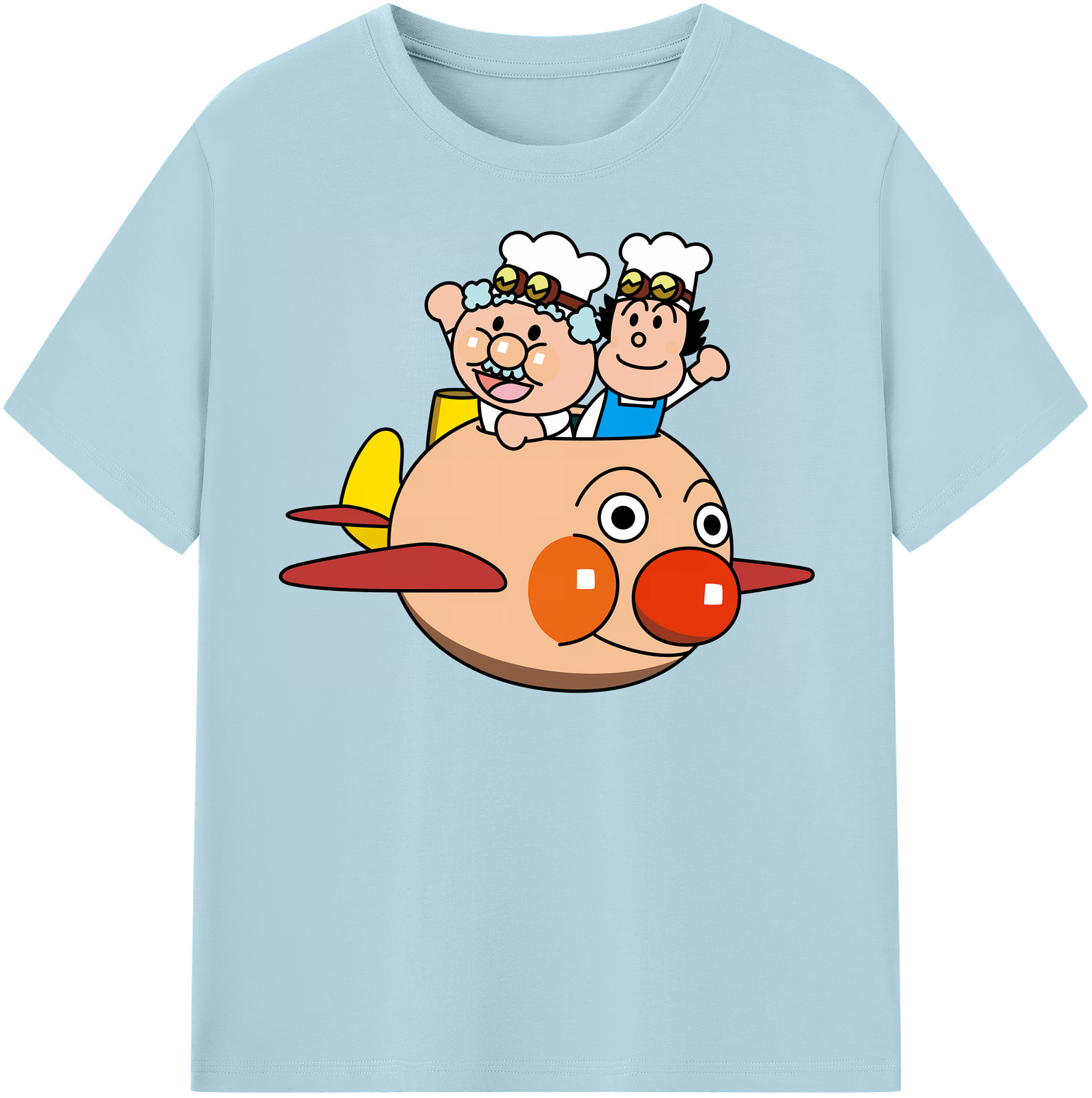 （画像用） アンパンマン Anpanman 綿100％半袖Tシャツ（フロントプリント）